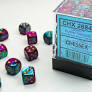 Gemini Purple-Teal/gold 12mm d6 Dice Block (36 dice) CHX26849